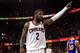 CLEVELAND, OH - JUNE 09: Kyrie Irving #2 of the Cleveland Cavaliers gestures to the crowd in the third quarter against the Golden State Warriors in Game 4 of the 2017 NBA Finals at Quicken Loans Arena on June 9, 2017 in Cleveland, Ohio. NOTE TO USER: User expressly acknowledges and agrees that, by downloading and or using this photograph, User is consenting to the terms and conditions of the Getty Images License Agreement. (Photo by Ronald Martinez/Getty Images)