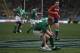 Ireland's Keith Earls scores a try during a Six Nations rugby union international match between Italy and Ireland at the Rome Olympic stadium, Saturday, Feb. 11, 2017. (AP Photo/Alessandra Tarantino)