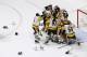NASHVILLE, TN - JUNE 11: Matt Murray #30 of the Pittsburgh Penguins celebrates with teammates after they defeated the Nashville Predators 2-0 to win the 2017 NHL Stanley Cup Final at the Bridgestone Arena on June 11, 2017 in Nashville, Tennessee. (Photo by Patrick Smith/Getty Images)