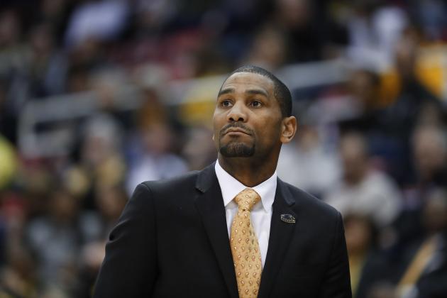 Milwaukee head coach LaVall Jordan watches against the Northern Kentucky in the second half of the Horizon League NCAA college basketball tournament championship game in Detroit, Tuesday, March 7, 2017. (AP Photo/Paul Sancya)