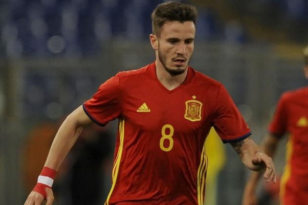 ROME, ITALY - MARCH 27: Niguez Saul of Spain U21 during the international friendly match between Italy U21 and Spain U21 at Olimpico Stadium on March 27, 2017 in Rome, Italy.  (Photo by Marco Rosi/Getty Images)