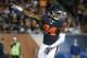 Chicago Bears outside linebacker Leonard Floyd (94) celebrates sacking Minnesota Vikings quarterback Sam Bradford during the first half of an NFL football game in Chicago, Monday, Oct. 31, 2016. (AP Photo/Nam Y. Huh)