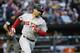 Boston Red Sox's Mookie Betts rounds the bases after hitting a home run off Chicago White Sox starting pitcher Jose Quintana during the second inning of a baseball game Tuesday, May 30, 2017, in Chicago. (AP Photo/Charles Rex Arbogast)