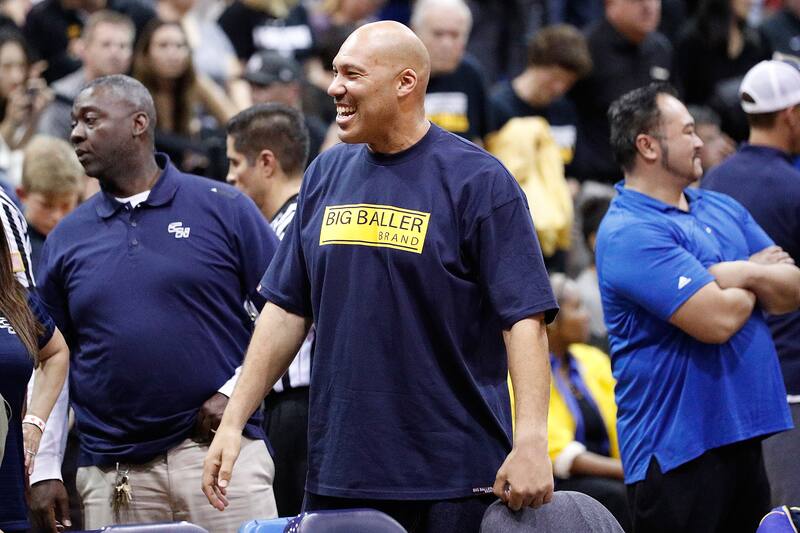 TORRANCE, CA - MARCH 14: Lavar Ball is seen at the game between Chino Hills High School and Bishop Montgomery High School at El Camino College on March 14, 2017 in Torrance, California. (Photo by Josh Lefkowitz/Getty Images)