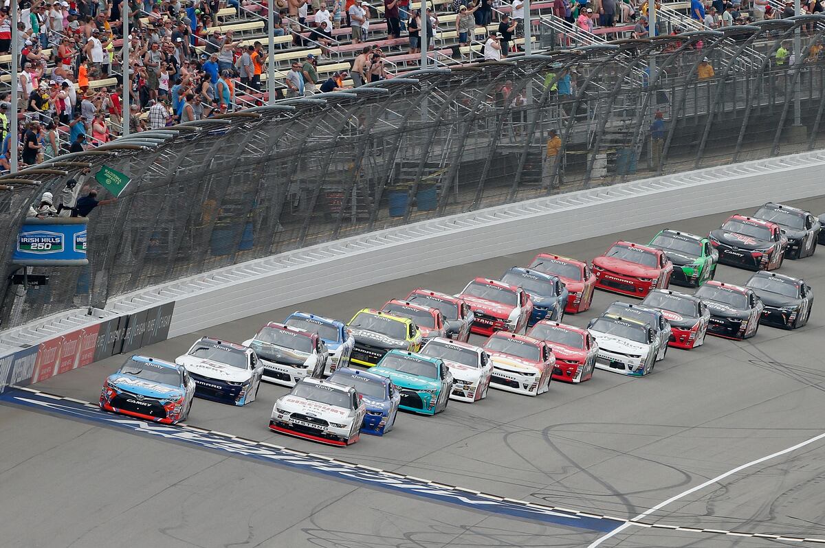 NASCAR Xfinity Series at Michigan 2017 Results Denny Hamlin Wins Thriller News, Scores