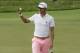 Justin Thomas reacts after his birdie on the 17th hole during the third round of the U.S. Open golf tournament Saturday, June 17, 2017, at Erin Hills in Erin, Wis. (AP Photo/A Charlie Riedel)