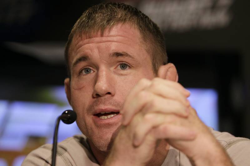 UFC mixed martial arts fighter Matt Hughes during a news conference in San Francisco, Thursday, Aug. 5, 2010. (AP Photo/Jeff Chiu)