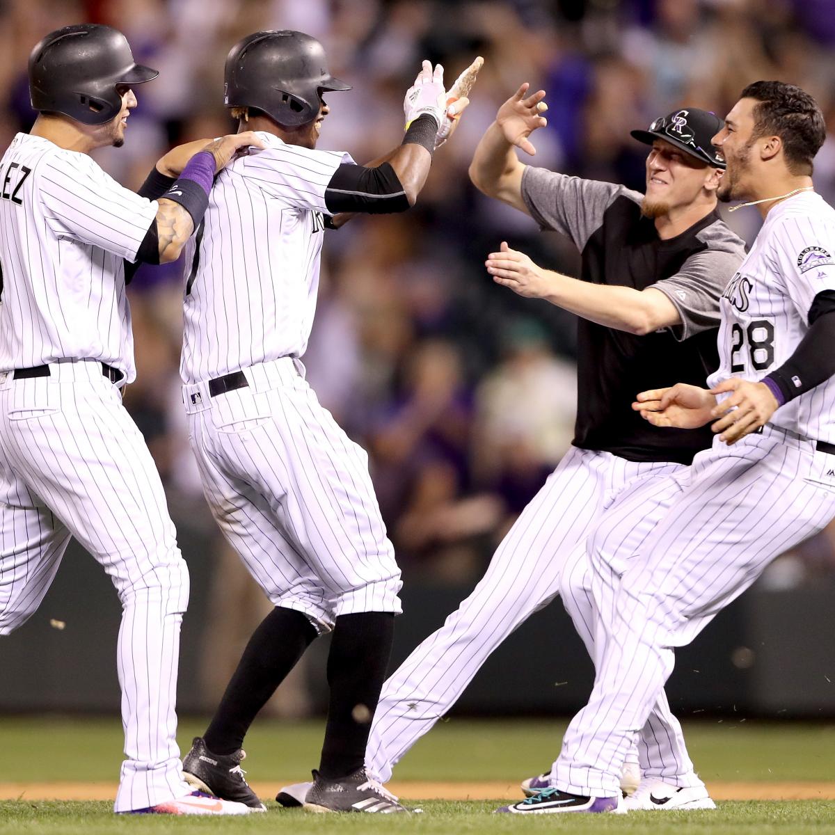 Colorado Rockies on X: Yes, on Father's Day 2017, Nolan Arenado hit an  epic walk-off home run to complete the cycle. This is the only known photo  of the dirty, blood-stained jersey