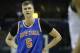 New York Knicks' Kristaps Porzingis during the first half of an NBA basketball game against the Milwaukee Bucks Wednesday, March 8, 2017, in Milwaukee. (AP Photo/Aaron Gash)