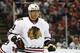 Chicago Blackhawks right wing Marian Hossa (81) plays against the Detroit Red Wings in the second period of an NHL hockey game Friday, March 10, 2017, in Detroit. (AP Photo/Paul Sancya)