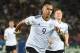 Germany's forward Davie Selke celebrates scoring with his team-mates during the UEFA U-21 European Championship Group C football match Germany v Denmark in Krakow, Poland on June 21, 2017. / AFP PHOTO / JANEK SKARZYNSKI (Photo credit should read JANEK SKARZYNSKI/AFP/Getty Images)