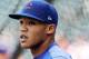 NEW YORK, NY - JUNE 13: Addison Russell #27 of the Chicago Cubs looks on during batting practice before the game against the New York Mets on June 13, 2017 at Citi Field in the Flushing neighborhood of the Queens borough of New York City. (Photo by Elsa/Getty Images)
