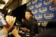 NEW YORK - JUNE 21: NBA Draft Prospect, Markelle Fultz speaks to the media during media availability as part of the 2017 NBA Draft on June 21, 2017 at the Grand Hyatt New York in New York City. NOTE TO USER: User expressly acknowledges and agrees that, by downloading and/or using this photograph, user is consenting to the terms and conditions of the Getty Images License Agreement. Mandatory Copyright Notice: Copyright 2017 NBAE (Photo by Steven Freeman/NBAE via Getty Images)
