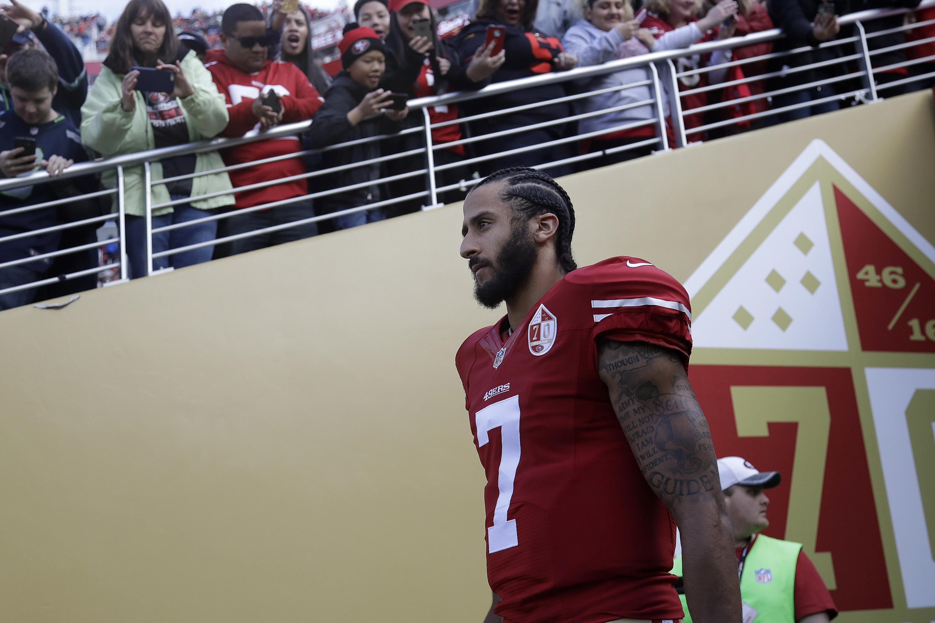 49ers fan uses Seahawks Colin Kaepernick jersey to honor bet - Niners Nation