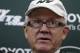 New York Jets owner Woody Johnson answers a question as he addresses the media at the team's training facility, Thursday, Jan. 5, 2017, in Florham Park, N.J. AP Photo/Mel Evans)