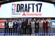 NEW YORK, NY - JUNE 22: Potential first round draft picks Front Row (L-R) - OG Anunoby, Dennis Smith, Malik Monk, Luke Kennard, Lonzo Ball, Markelle Fultz, De'aaron Fox, Frank Ntilikina, Justin Jackson, Back Row (L-R) Bam Adebayo, Jonathan Isaac, Justin Patton, Lauri Markkanen, Jayson Tatum, Josh Jackson, Zach Collins, Donovan Mitchell and TJ Leaf pose with NBA commissioner Adam Silver on stage before the first round of the 2017 NBA Draft at Barclays Center on June 22, 2017 in New York City. NOTE TO USER: User expressly acknowledges and agrees that, by downloading and or using this photograph, User is consenting to the terms and conditions of the Getty Images License Agreement. (Photo by Mike Stobe/Getty Images)