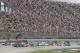Kyle Larson, front left, and Martin Truex Jr. lead the field to start a NASCAR Sprint Cup series auto race, Sunday, June 18, 2017, in Brooklyn, Mich. (AP Photo/Carlos Osorio)