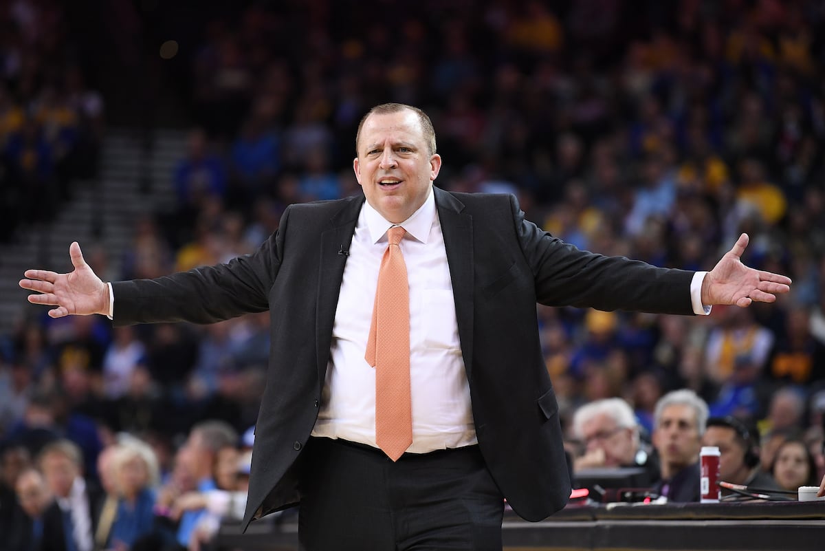Tom Thibodeau Delivers Pizza to the Timberwolves Sales Team | News