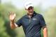 English Richard Bland reacts after a birdie point during his match at the first final day of the BMW International Open golf tournament in Eichenried near Munich, southern Germany, on June 24, 2017. / AFP PHOTO / Christof STACHE (Photo credit should read CHRISTOF STACHE/AFP/Getty Images)