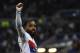 Lyon's French forward Alexandre Lacazette reacts after scoring a goal during the French L1 football match between Lyon (OL) and Nice (OGCN) on May 20, 2017, at the Parc Olympique Lyonnais stadium in Decines-Charpieu near Lyon, central-eastern France. / AFP PHOTO / PHILIPPE DESMAZES (Photo credit should read PHILIPPE DESMAZES/AFP/Getty Images)