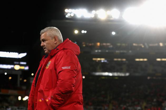 AUCKLAND, NEW ZEALAND - JUNE 24:  Warren Gatland the Lions head coach looks on during the Test match between the New Zealand All Blacks and the British & Irish Lions at Eden Park on June 24, 2017 in Auckland, New Zealand.  (Photo by David Rogers/Getty Images)