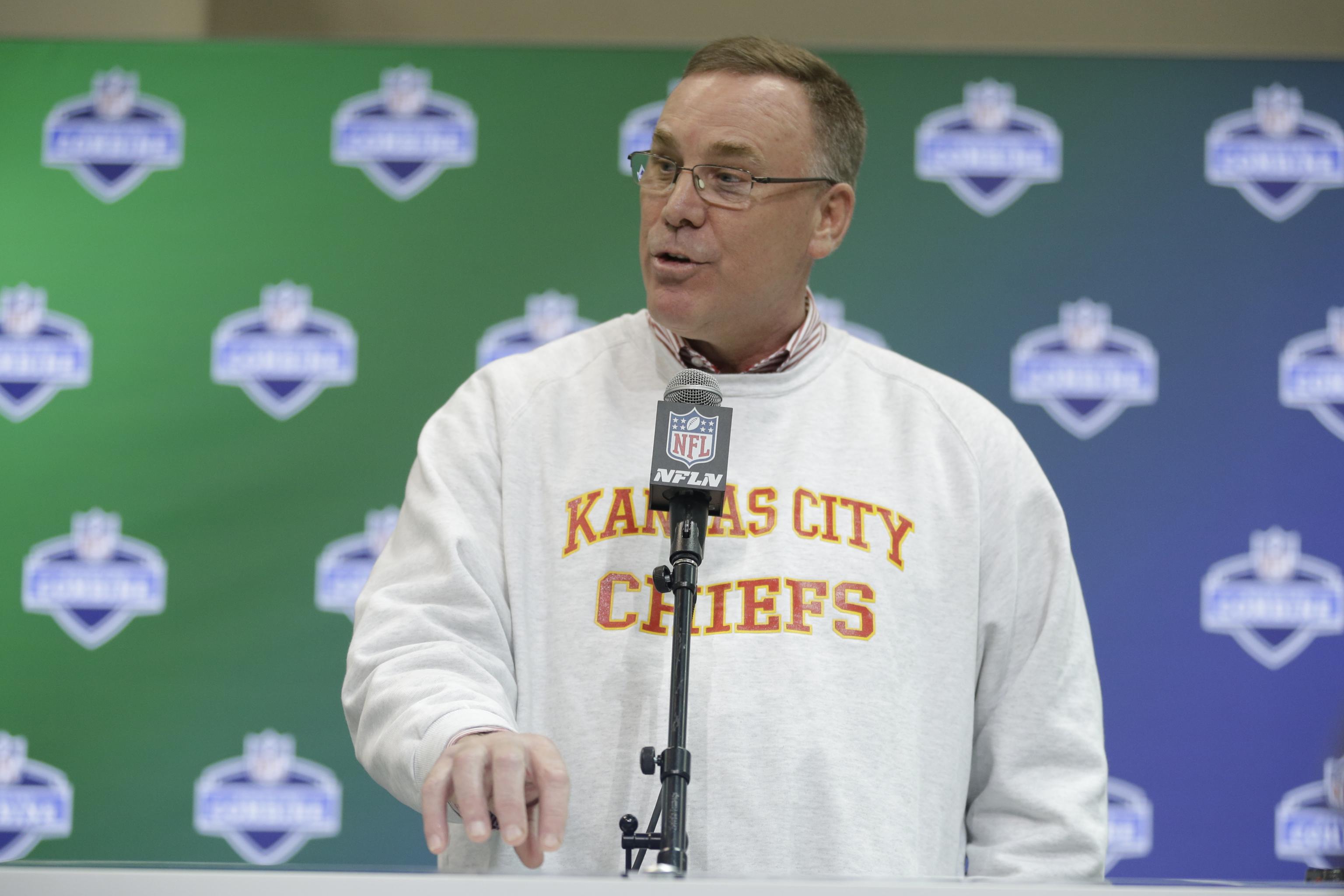 Kansas City Chiefs on X: #Chiefs GM John Dorsey & coach Andy Reid  introduce @jmac_18 to #ChiefsKingdom. WATCH:    / X