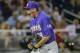 LSU closing pitcher Zack Hess reacts after the last out against Florida State in an NCAA College World Series elimination baseball game in Omaha, Neb., Wednesday, June 21, 2017. LSU won 7-4. (AP Photo/Nati Harnik)