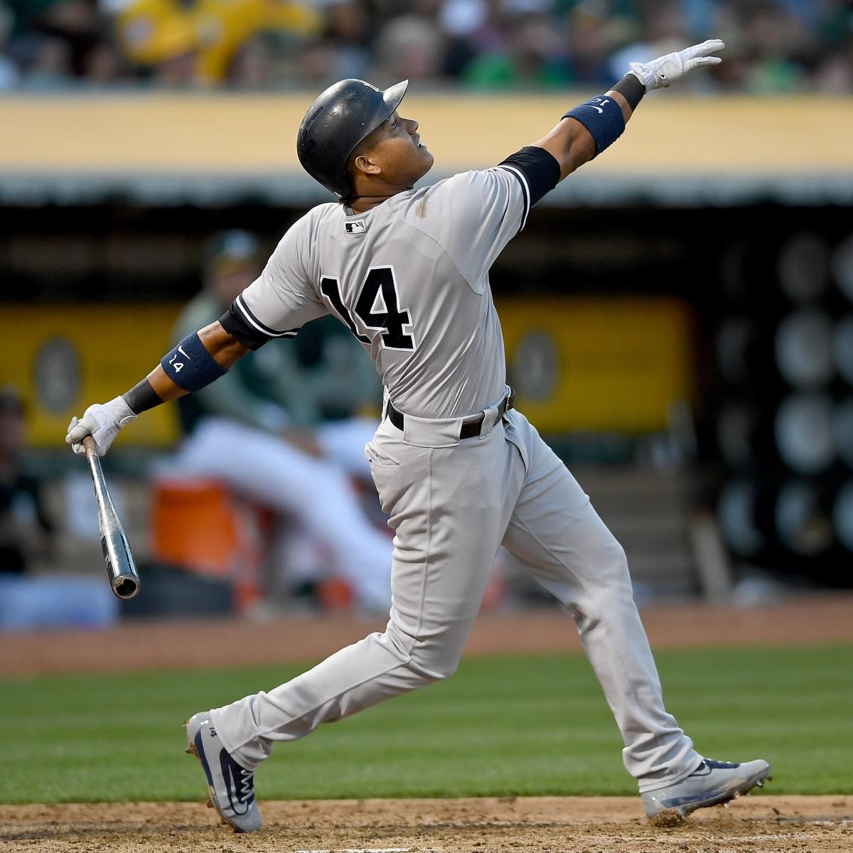 Starlin Castro New York Yankees Game-Used #14 White Pinstripe Pants from  the 2017 MLB Postseason