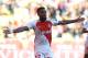 Monaco's French midfielder Thomas Lemar celebrates after scoring a goal during the French L1 football match Monaco (ASM) vs Toulouse (TFC) on April 29, 2017 at the 'Louis II Stadium' in Monaco. / AFP PHOTO / VALERY HACHE (Photo credit should read VALERY HACHE/AFP/Getty Images)