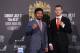 BRISBANE, AUSTRALIA - JUNE 28: Manny Pacquiao and Jeff Horn face off after the official press conference for WBO World Welterweight Championship
at Suncorp Stadium on June 28, 2017 in Brisbane, Australia. (Photo by Chris Hyde/Getty Images)