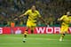 BERLIN, GERMANY - MAY 27: Pierre-Emerick Aubameyang of Dortmund celebrates after scoring his team`s second goal during the DFB Cup final match between Eintracht Frankfurt and Borussia Dortmund at Olympiastadion on May 27, 2017 in Berlin, Germany. (Photo by TF-Images/Getty Images)