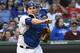 May 17, 2017; Chicago, IL, USA; Chicago Cubs catcher Miguel Montero (47) throws to first base against the Chicago Cubs at Wrigley Field. Mandatory Credit: Matt Marton-USA TODAY Sports
