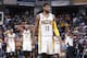 INDIANAPOLIS, IN - APRIL 23: Paul George #13 of the Indiana Pacers reacts against the Cleveland Cavaliers in Game Four of the Eastern Conference Quarterfinals during the 2017 NBA Playoffs at Bankers Life Fieldhouse on April 23, 2017 in Indianapolis, Indiana. The Cavaliers defeated the Pacers 106-102 to sweep the series 4-0. NOTE TO USER: User expressly acknowledges and agrees that, by downloading and or using the photograph, User is consenting to the terms and conditions of the Getty Images License Agreement. (Photo by Joe Robbins/Getty Images)