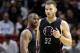 LA Clippers guard Chris Paul, left, talks with forward Blake Griffin (32) during the first half of an NBA basketball game against the Miami Heat, Friday, Dec. 16, 2016, in Miami. (AP Photo/Lynne Sladky)