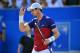 Britain's Andy Murray reacts against Australia's Jordan Thompson during their men's singles first round tennis match at the ATP Aegon Championships tennis tournament at Queen's Club in west London on June 20, 2017.
Murray lost the match 6-7, 2-6. / AFP PHOTO / GLYN KIRK (Photo credit should read GLYN KIRK/AFP/Getty Images)