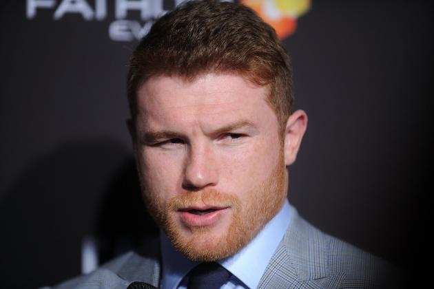 NEW YORK, NY - JUNE 20: Lineal & RING Magazine Middleweight World Champ Canelo Alvarez attends the Canelo Alvarez and Gennady Golovkin Press Tour at The Theater at Madison Square Garden on June 20, 2017 in New York City. (Photo by Brad Barket/Getty Images)