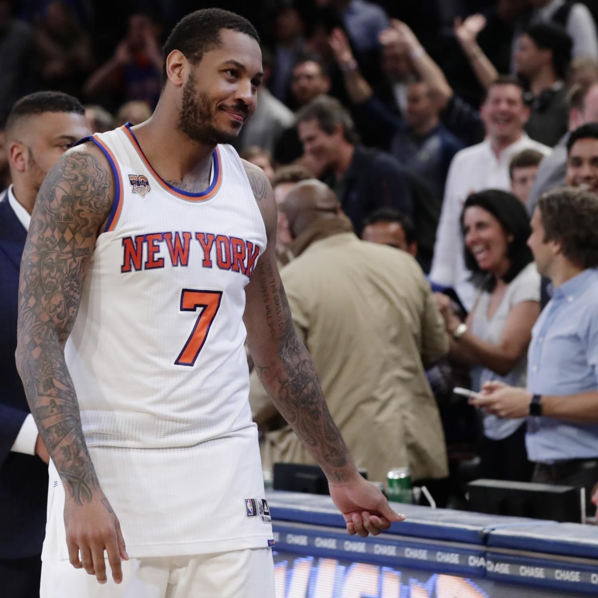 Carmelo Anthony Reportedly Seen as 'Detrimental' Influence on Kristaps