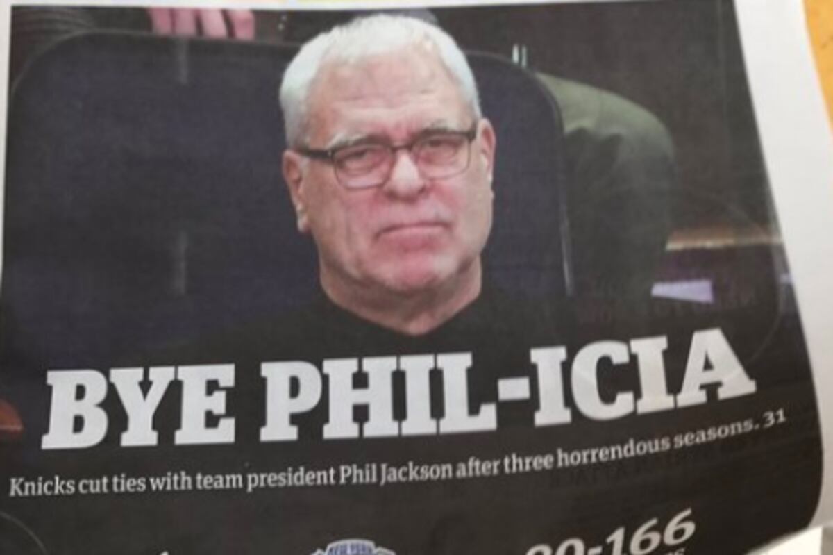 New York Newspapers Roast Phil Jackson After He Parts Ways with Knicks