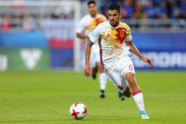 Dani Ceballos during the UEFA European Under-21 match between Portugal and Spain on June 20, 2017 in Gdynia, Poland. (Photo by MB Media)