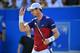 Britain's Andy Murray reacts against Australia's Jordan Thompson during their men's singles first round tennis match at the ATP Aegon Championships tennis tournament at Queen's Club in west London on June 20, 2017.
Murray lost the match 6-7, 2-6. / AFP PHOTO / GLYN KIRK (Photo credit should read GLYN KIRK/AFP/Getty Images)