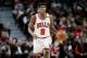 CHICAGO, IL - APRIL 12: Rajon Rondo #9 of the Chicago Bulls dribbles the ball in the second quarter against the Brooklyn Nets at United Center on April 12, 2017 in Chicago, Illinois. NOTE TO USER: User expressly acknowledges and agrees that, by downloading and or using this photograph, User is consenting to the terms and conditions of the Getty Images License Agreement. (Photo by Dylan Buell/Getty Images)