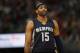 Memphis Grizzlies guard Vince Carter (15) in the second half of an NBA basketball game Sunday, Feb. 26, 2017, in Denver. Memphis won 105-98. (AP Photo/David Zalubowski)