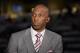SAN ANTONIO, TX - MAY 22: ESPN Analyst, Chauncey Billups does a segment before Game Four of the Western Conference Finals between the Golden State Warriors and the San Antonio Spurs during the 2017 NBA Playoffs on MAY 22, 2017 at the AT&T Center in San Antonio, Texas. NOTE TO USER: User expressly acknowledges and agrees that, by downloading and or using this photograph, user is consenting to the terms and conditions of the Getty Images License Agreement. Mandatory Copyright Notice: Copyright 2017 NBAE (Photos by David Dow/NBAE via Getty Images)