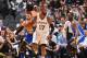 SAN ANTONIO, TX - MAY 22: Jonathon Simmons #17 of the San Antonio Spurs handles the ball against the Golden State Warriors during Game Four of the Western Conference Finals of the 2017 NBA Playoffs on May 22, 2017 at the AT&T Center in San Antonio, Texas. NOTE TO USER: User expressly acknowledges and agrees that, by downloading and/or using this photograph, user is consenting to the terms and conditions of the Getty Images License Agreement. Mandatory Copyright Notice: Copyright 2017 NBAE (Photos by Jesse D. Garrabrant/NBAE via Getty Images)
