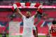 LONDON, ENGLAND - MAY 27: Olivier Giroud of Arsenal with religious message on his shirt holds a scarf during the Emirates FA Cup Final match between Arsenal and Chelsea at Wembley Stadium on May 27, 2017 in London, England. (Photo by Catherine Ivill - AMA/Getty Images)