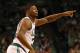 BOSTON, MA - MAY 25: Marcus Smart #36 of the Boston Celtics reacts in the first half against the Cleveland Cavaliers during Game Five of the 2017 NBA Eastern Conference Finals at TD Garden on May 25, 2017 in Boston, Massachusetts. NOTE TO USER: User expressly acknowledges and agrees that, by downloading and or using this photograph, User is consenting to the terms and conditions of the Getty Images License Agreement. (Photo by Elsa/Getty Images)