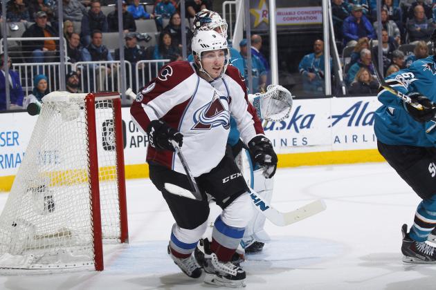 SAN JOSE, CA - JANUARY 21: Matt Duchene #9 of the Colorado Avalanche skates against the San Jose Sharks at SAP Center on January 21, 2017 in San Jose, California. (Photo by Rocky W. Widner/NHL/Getty Images)
