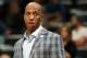 FILE - In this March 19, 2014 photo, Detroit Pistons guard Chauncey Billups watches from the sideline during an NBA basketball game against the Denver Nuggets in Denver. Two people familiar with the negotiations say the Cleveland Cavaliers have not yet offered Billups a role in their front office. Billups and Cavs owner Dan Gilbert met for two days this week to discuss a position, but the talks did not lead to a formal offer, the people said. (AP Photo/David Zalubowski, File)