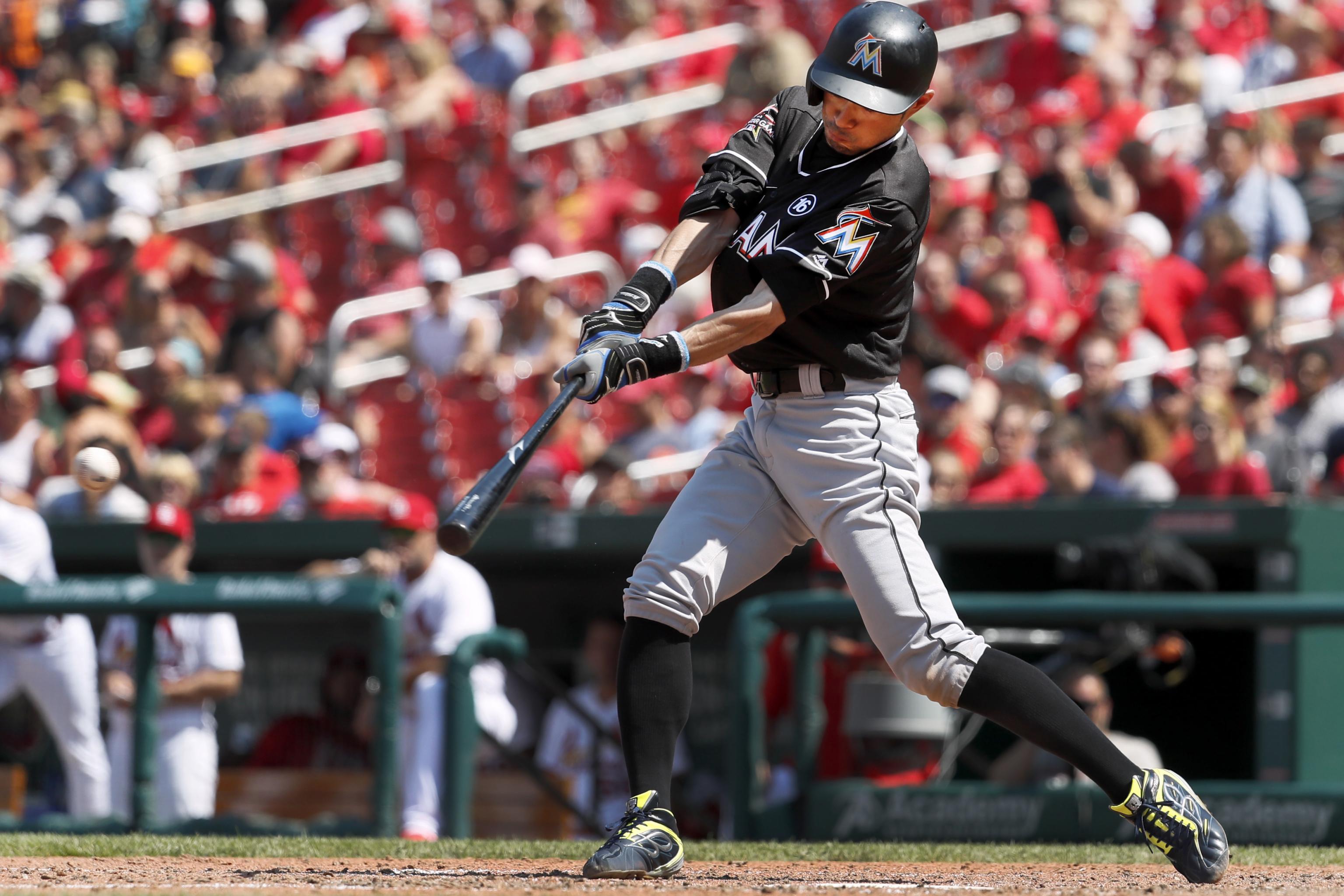 At 43, Ichiro Suzuki is still lashing out hits for the Miami