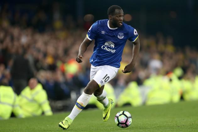 LIVERPOOL, ENGLAND - MAY 12: Romelu Lukaku of Everton during the Premier League match between Everton and Watford at Goodison Park on May 12, 2017 in Liverpool, England. (Photo by James Baylis - AMA/Getty Images)